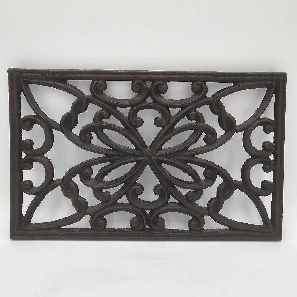 Rectangular Trivit With Detailed Pattern.